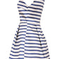 Vera & Lucy Breton Stripe Satin Dress