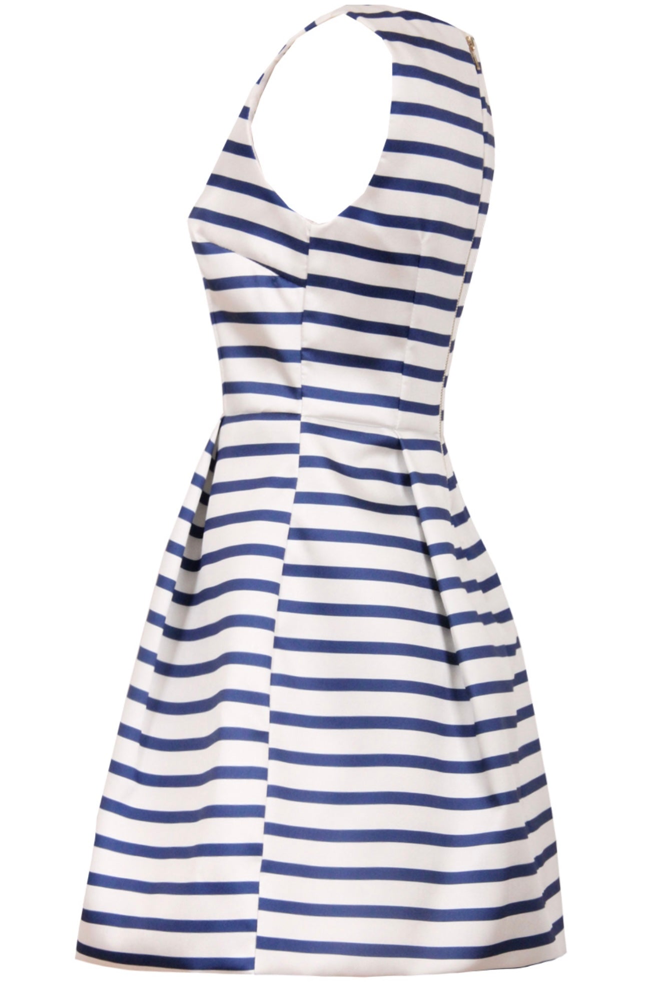 Vera & Lucy Breton Stripe Satin Dress