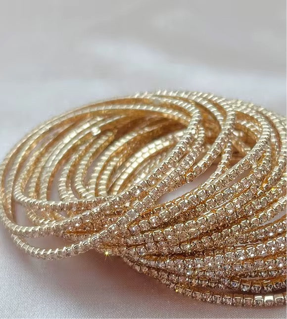 Diamanté Elasticated Bracelet