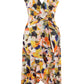 Vera & Lucy Large Floral Print Wrap Dress