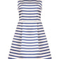 Vera & Lucy Breton Stripe Satin Dress