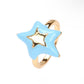 Bright Star 18k Gold Plated Colourful Enamel Ring