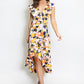 Vera & Lucy Large Floral Print Wrap Dress