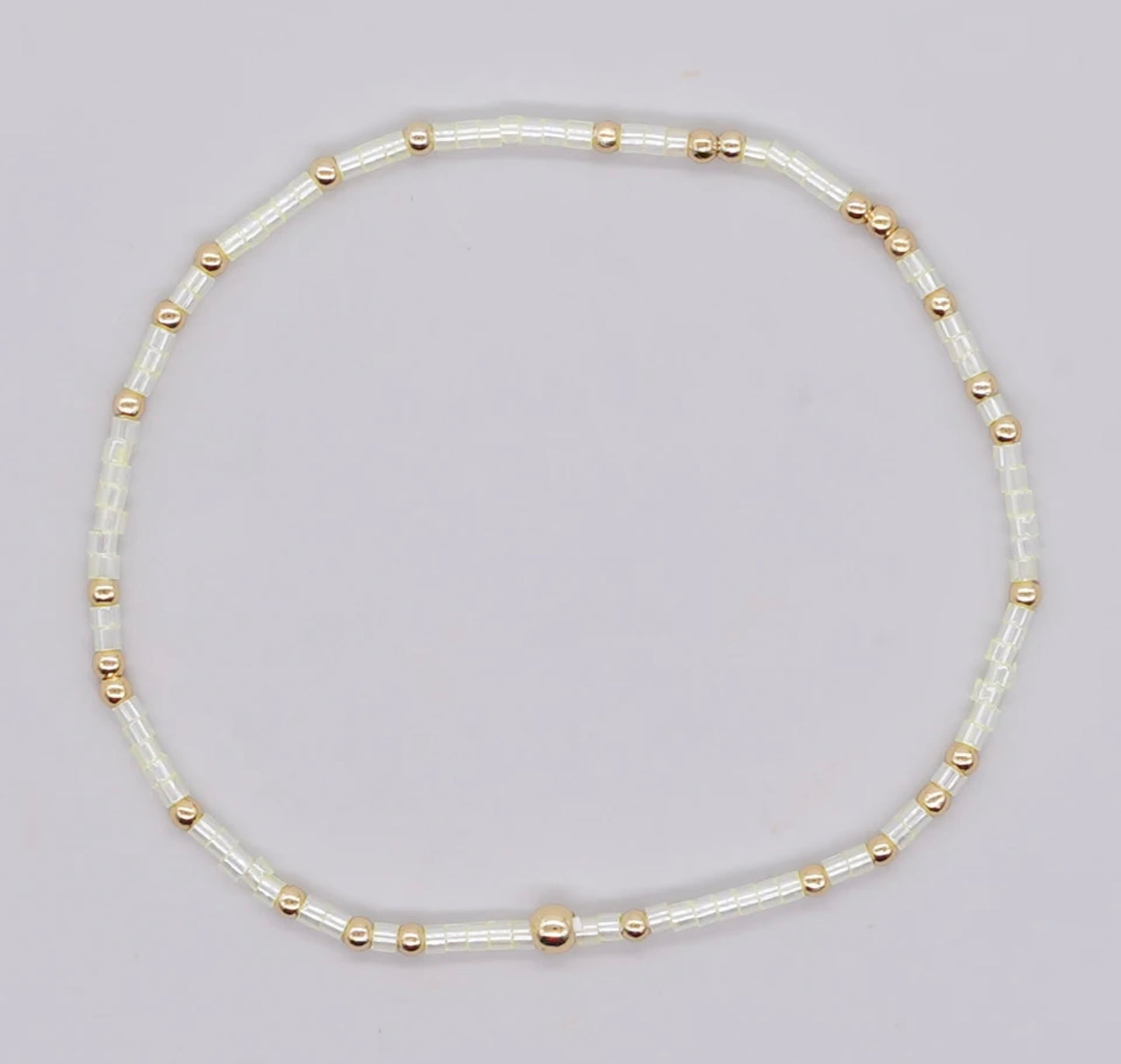 Dainty Miyuki Bead Bracelet