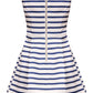 Vera & Lucy Breton Stripe Satin Dress