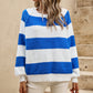 FS Collection Relaxed Knit Blue Stripe Jumper