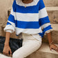 FS Collection Relaxed Knit Blue Stripe Jumper