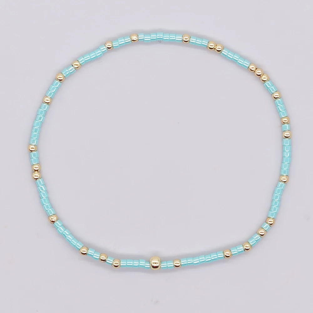 Dainty Miyuki Bead Bracelet