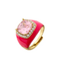 Chunky Enamel Bling Ring