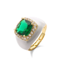 Chunky Enamel Bling Ring