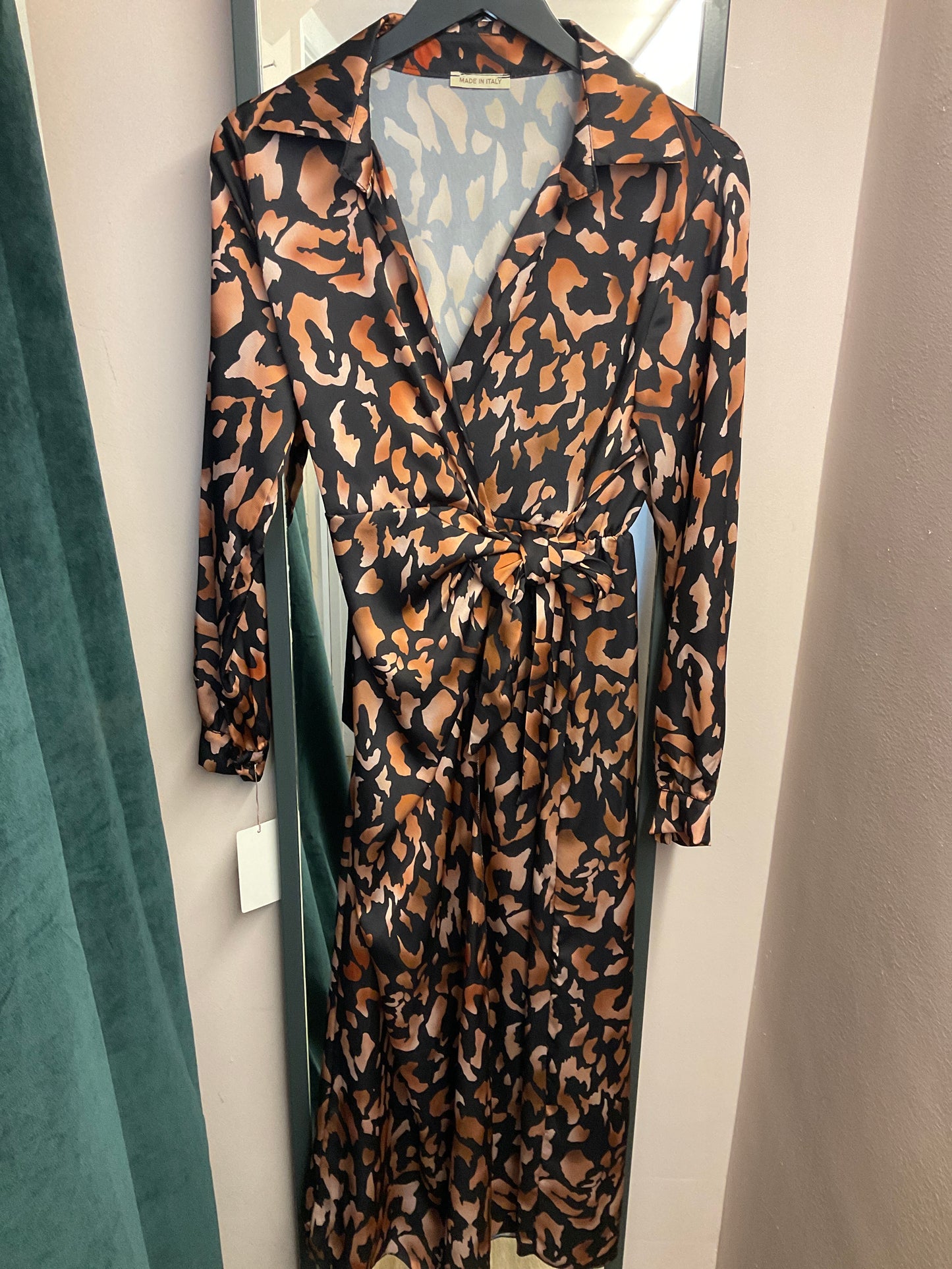 Loraine Leopard Print Wrap Dress