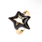 Bright Star 18k Gold Plated Colourful Enamel Ring