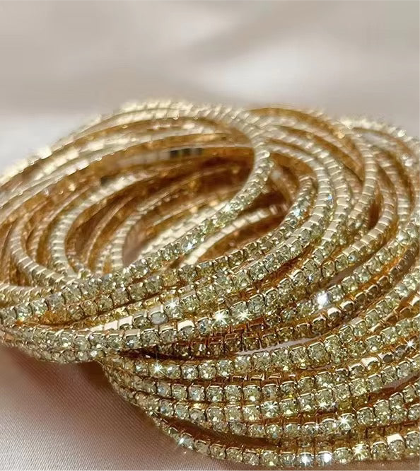 Diamanté Elasticated Bracelet