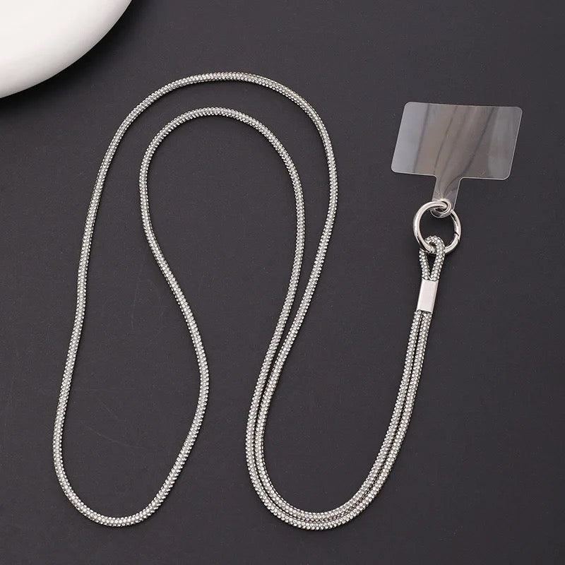 Long Crystal Phone Lanyard