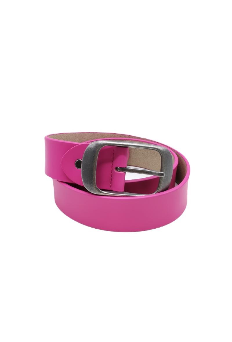 Pink Wide Vegan Belt