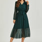 FS Collection Tulle Long Sleeve Midi Dress