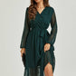 FS Collection Tulle Long Sleeve Midi Dress