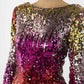 Realty Sequin Long Sleeve Shift Dress