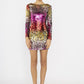 Realty Sequin Long Sleeve Shift Dress