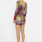 Realty Sequin Long Sleeve Shift Dress